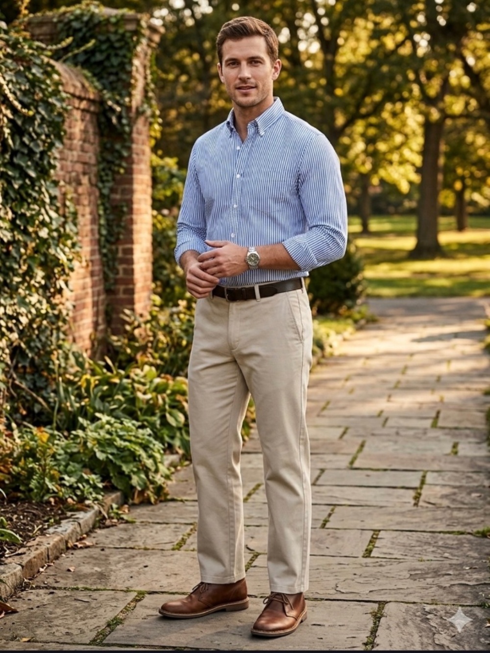 Banana Republic Chino Pants 34L Khaki Quiet Luxury Preppy Minimalist Academia